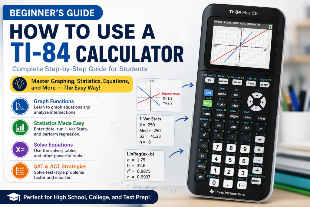 How to Use TI-84 Calculator Beginner Guide