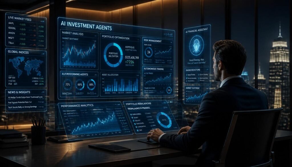 AI investing agents automating stock research and portfolio management on FinanceWealthTools.com