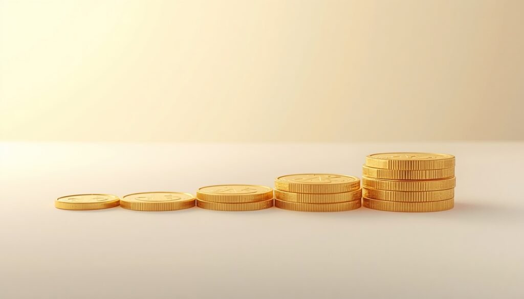 Melting coins representing inflation gradually eroding dividend
income purchasing power over 20 years in retirement