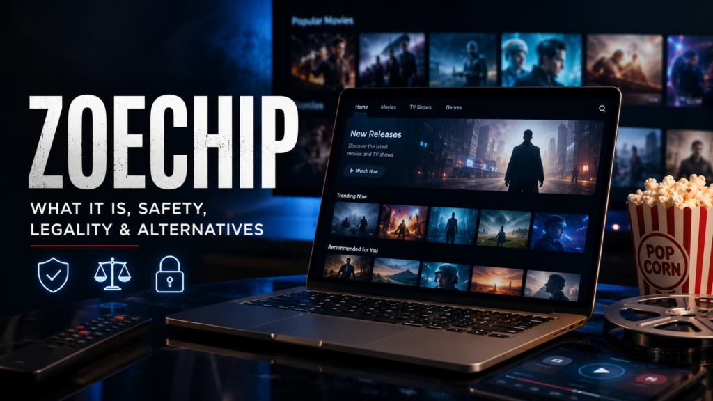 Zoechip streaming platform with movies, TV content, safety and legal considerations