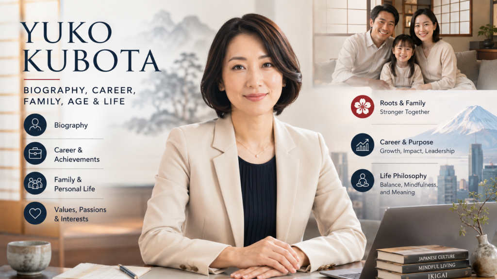 Yuko Kubota biography featuring her career, family background, age, and personal life