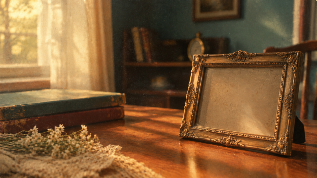 alt="Faded vintage photograph symbolizing the limited public record on Vera Davich"